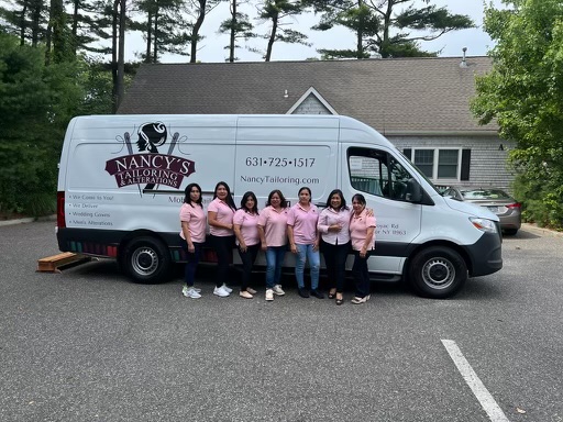 Nancy's Tailoring team with the Event Van